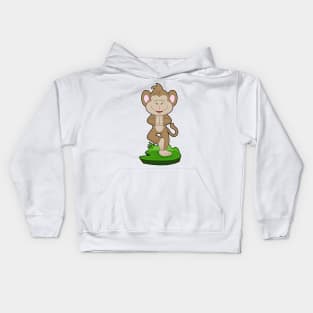 Monkey Yoga Fitness Gymnastics Kids Hoodie